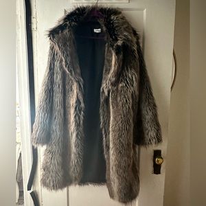 Long faux fur coat - umren men’s large